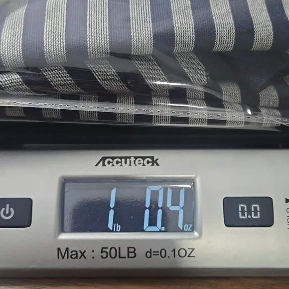 SOFT SURROUNDINGS Althea Reversible Striped Peplum Navy Gray Zip Up Jacket Sz XL - Picture 14 of 14